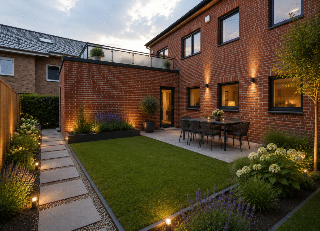 Garten mit Terrasse KI